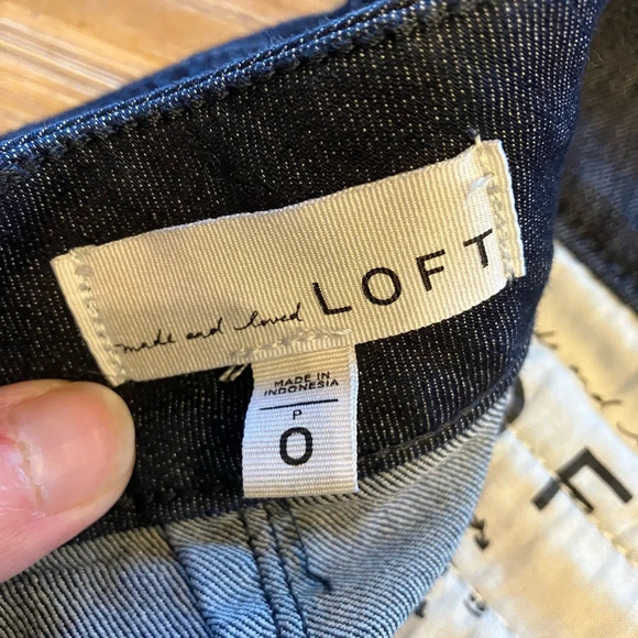 LOFT dark denim‎ mini skirt - Picture 6 of 6